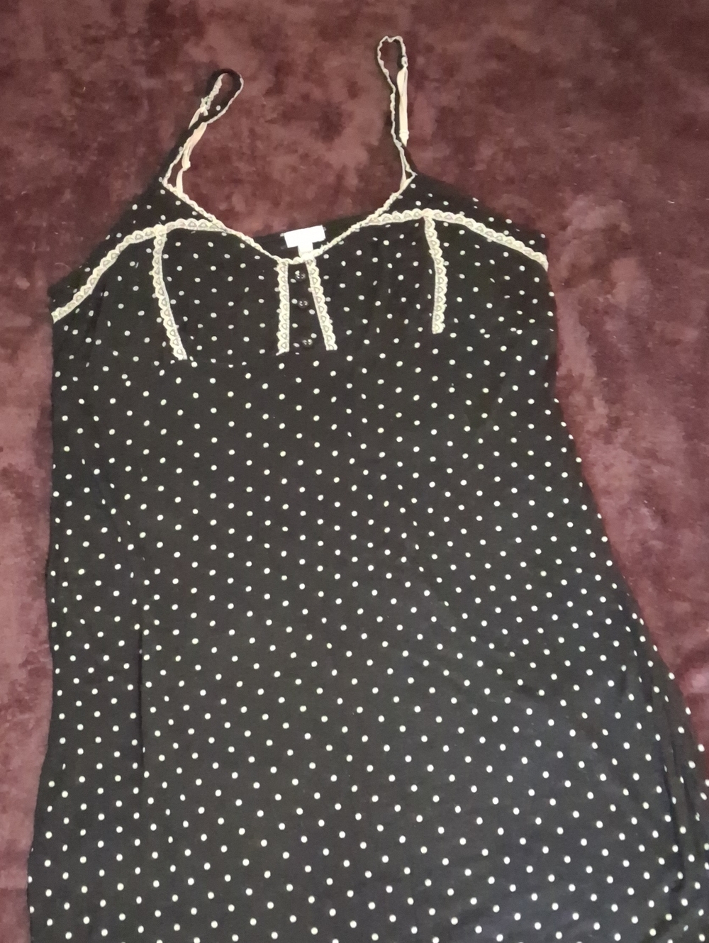 Mid Lenght Black With White Polka Dots. Comfy And Sexy..